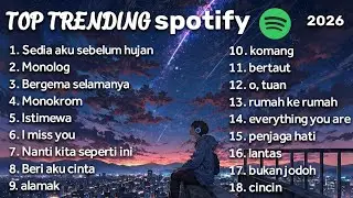 [No Iklan] TOP TRENDING SPOTIFY INDONESIA 2026 | IDGITAF SEDIA AKU SEBELUM HUJAN LAGU TERBARU 