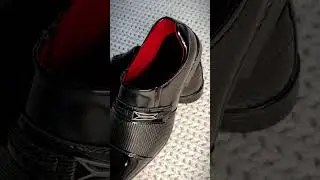 Sapato Social em Verniz com Fivela Linha Confort Design Sofisticado Acabamento Brilhante