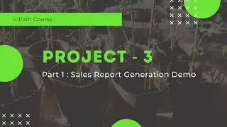 Course Project 3 - Sales Report Generation Demo - Part 1