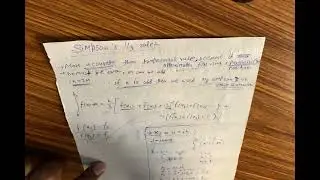 simpson's 1/3 rule and Xj = a + jh Clarification . #106 #cda