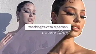 tracking text to a person + voiceover tutorial | after effects