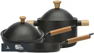 Non Stick Pan Set Frying Pan Cookware Set Kitchen Induction Cooker Pottery Pot