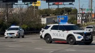 Two St. Louis International Airport Police cars Responding 