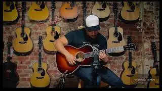 Santa Cruz H13 Acoustic Guitar with capo. The Acoustic Centre.