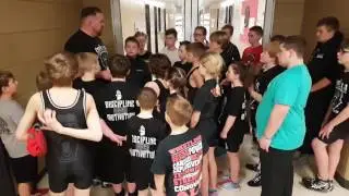 Gorilla Factory Wrestling pep talk at Pupsel in Warman