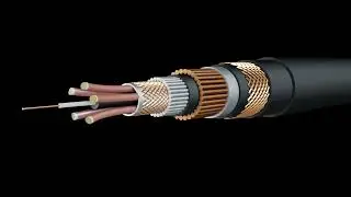 Electric wire 3D animation, Transfer cable, Flexible wire
