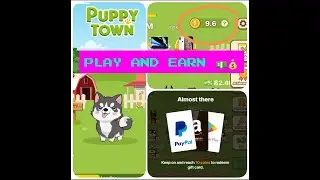 How to play puppy town money game app #puppytown #makemoneyapp