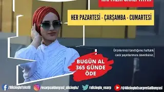Alıcıoğlu toptan eşarp ve şal yayını.