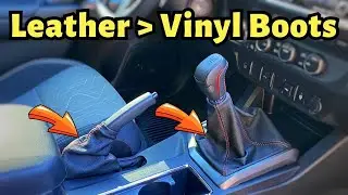 3rd Gen Tacoma Leather Shift and Parking Brake Boots Upgrade DIY