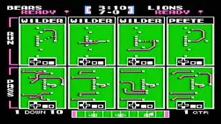 Tecmo Super Bowl 90-91 Season Simulation Chicago Bears vs Detroit Lions