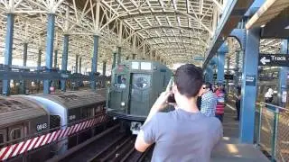 R16/R10/R42/R38/R11 Train Of Many Metals Leaving Coney Island-Stillwell Ave