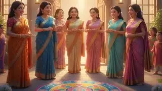 हल्दी कुमकुम क्यों मनाते हैं? 🌼 | Kids Festival Story | Indian Traditions | Hindi Moral Story