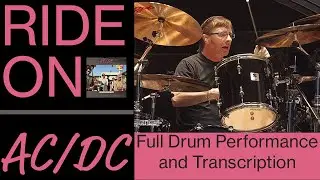 AC/DC - Ride On - Drum Transcription & Performance - Drums Only