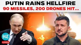 LIVE | Putin's Forces Hit Ukraine's Heart; 90 Missiles, 200 Drones Bleed Kyiv | Russia | Zelensky
