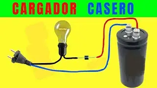 Carregador CAPACITOR Muito f&aacute;cil de fazer! #el&eacute;trica #eletricacarregar