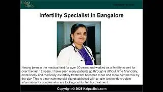 Best IVF Specialist in Bangalore
