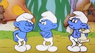 Smurfs Poet and Harmony sing about truffles | Grouchy hates truffles