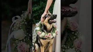I think we found the prettiest flower girl for the wedding. #gsdlove #germanshepherd #gsd #puppy