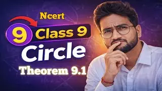 Circle Class 9 | NCERT Theorem 9.1 | Tangent & Radius Explanation (Hindi) #cbse 
