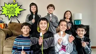 My 7 Kids Do 'Pass The Ball With A Spoon' Challenge