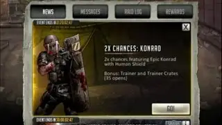 Walking Dead : Road to Survival - EPIC KONRAD PACK OPENING - THAT DEFENSE!!!