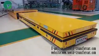 20 Ton Steerable Transfer Trolley - Electric Heavy Duty Platform Trolleys