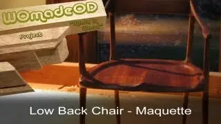 Sexy Shaped Low Back Chair - Maquette