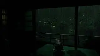 Fall Asleep Fast with ASMR Rain and City Night Ambience in a Cozy Dark Room (No Talking)