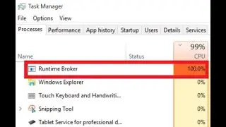 How to Fix: Runtime broker High CPU usage