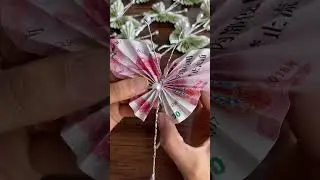 How to fold a butterfly flower🦋#moneybouquet #moneygift #diybutterfly #diy