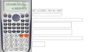 Casio fx570 công phá phương trình bậc 4 : Dạng 4