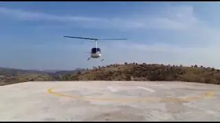 Helicopter Landing at Udaipur Resort Inauguration by Mewar Helicopter Services