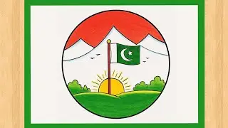 Independence Day Drawing easy | Happy Independence Day Poster drawing | 14 August Special Drawing