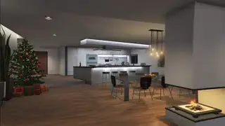 Fireplace Christmas Lounge 30 minutes full HD