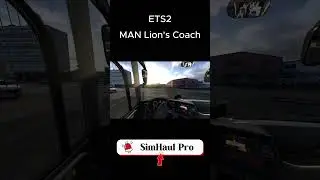MAN BUS SUNRISE COASTAL CRUISE: Scenic Morning Drive! 🌊☀️ #shorts  #ets2