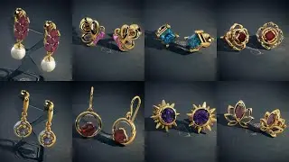 Gold Gemstone Earrings Designs with Price and Weight || Gold Gemstone Designs from BLUESTONE#Indhus
