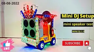mini dj setup || Mini speaker bass test || How to make mini dj