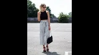 Chic summer striped pants outfit ideas