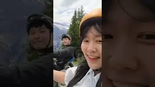 신혼여행으로 유럽한달여행 (스위스2편) 그린델발트 피르스트 액티비티_ 카트 타면서 알프스 경치 보기