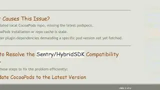 Fixing CocoaPods Compatibility Error with Sentry/HybridSDK in Flutter iOS Projects