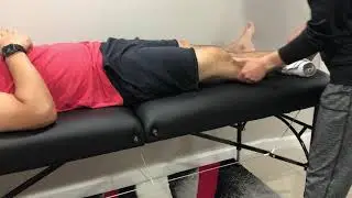 Измерение амплитуды движения: разгибание колена