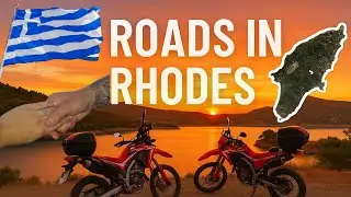 Riding The Roads Of Rhodes (Greek Island) Honda CR300L Motorcycle Biker Couple Engaged SUNSETS SAND
