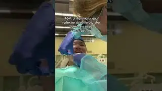 Person is trying not to gag while the dentist takes an impression! #shorts