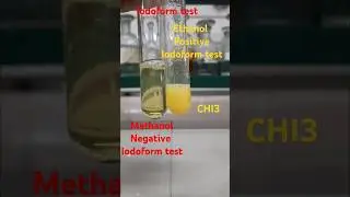 Iodoform test to distinguish between Methanol and Ethanol# class 12 organic  chemistry
