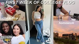 FIRST WEEK OF COLLEGE VLOG 2022 | TOWSON UNIVERSITY