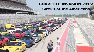 CORVETTE INVASION at Circuit of the Americas Documentary -240+ cars!Track Accelerations!