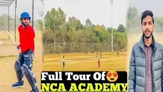 NCA Hard Ball Cricket Academy Tour  Islamabad 🏏Classical Bating Of My Brother😱