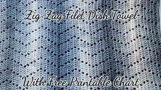 Zig Zag Filet #crochet tutorial