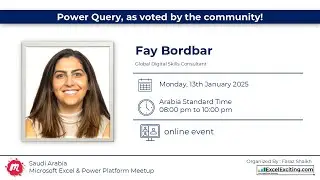 Power Query, as voted by the community! with Fay Bordbar
