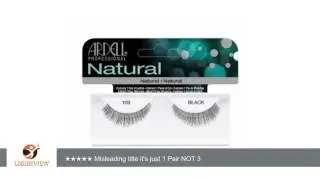 Ardell Fashion Lashes, 109 Black, 1 Pair (Pack of 3) | Review/Test